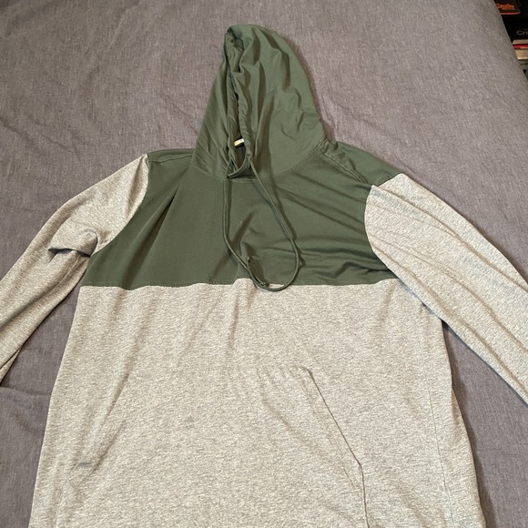 Mens Large RW-&o Green/Grey Hoodie - Picture 1 of 4